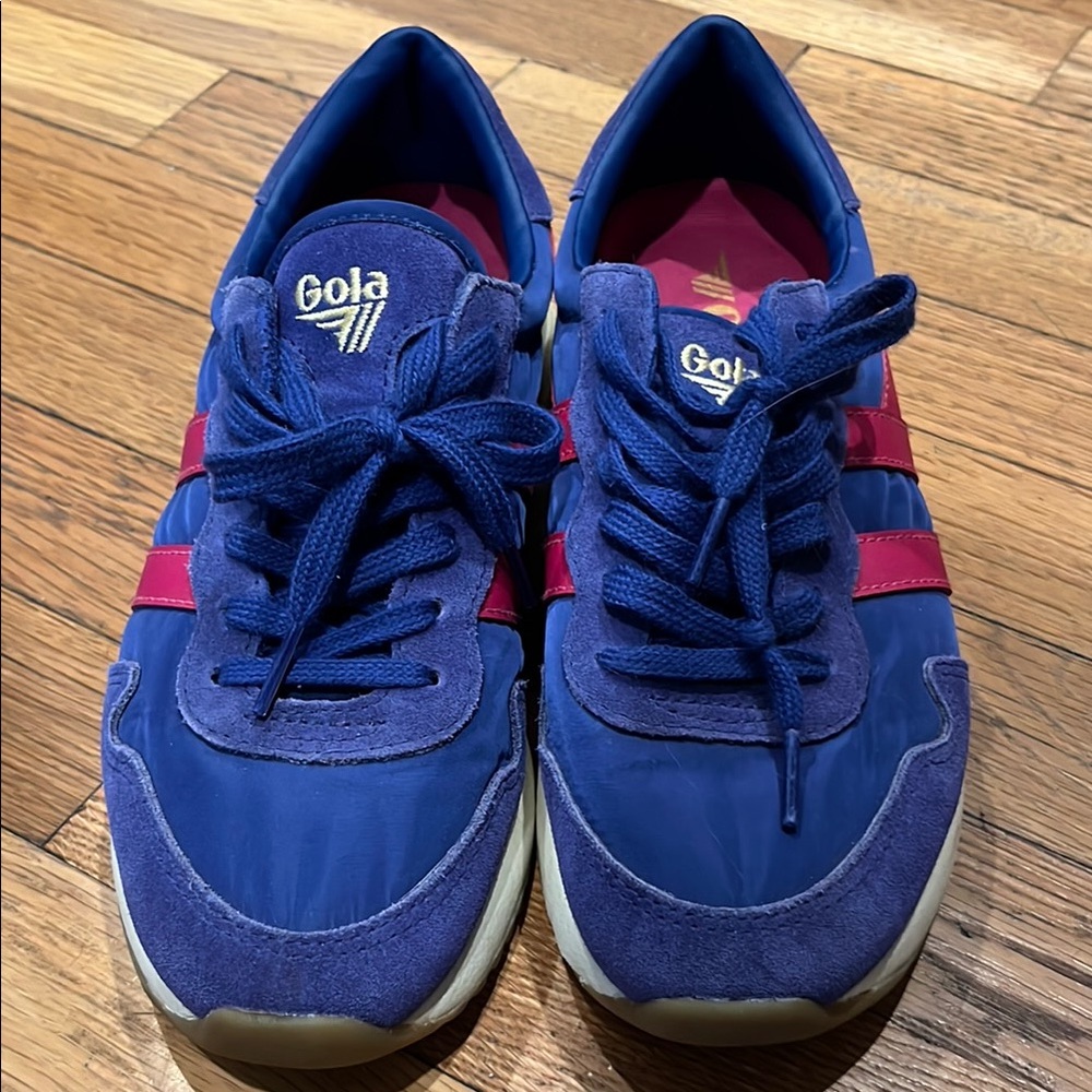 Gola Blue and Red Retro Sneakers